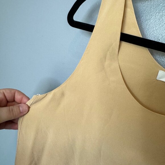 CHLOE round neck silk tank in tan/beige size 38 or US 6 - Picture 6 of 14